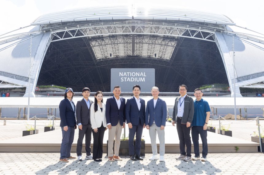蔣萬安參訪新加坡國家體育場  星國分享爭取泰勒絲經驗