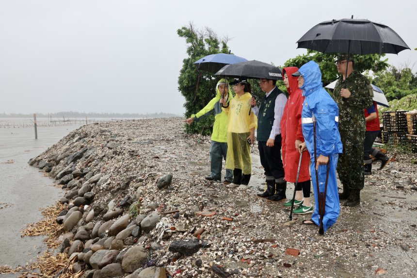 黃偉哲勘查蘆竹溝抽水站  肯定治水建設發揮成效...