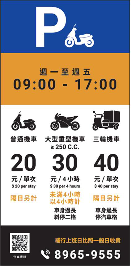 大型重機族福音  新北1萬6千餘格路邊收費機車格全面開放...