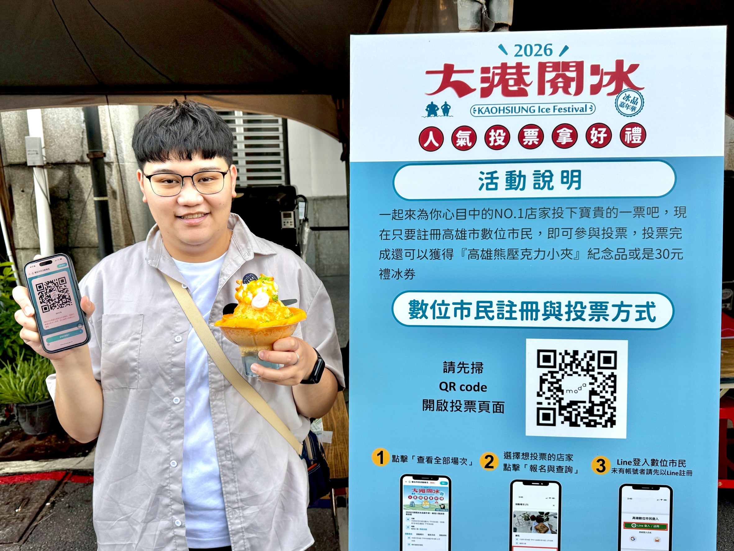 高市數位市民活動平台再增設投票功能 人氣冰店統計縮短到5分鐘