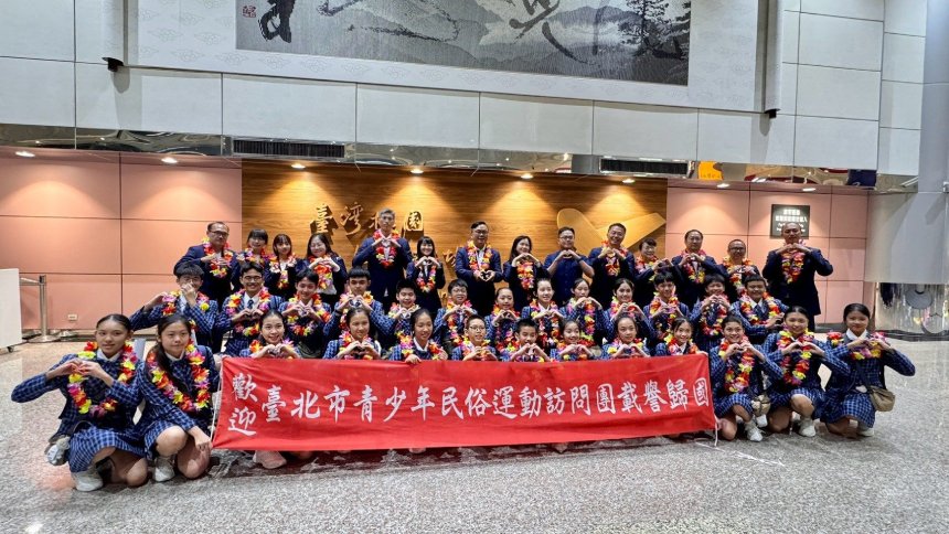 台北市民俗運動小將無畏國界  睽違17年再次以繩、鈴、毽與...