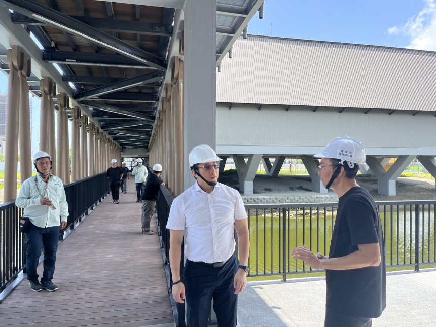 南市府視察安南全民運動館  落實工程品質力拚市府優質獎...