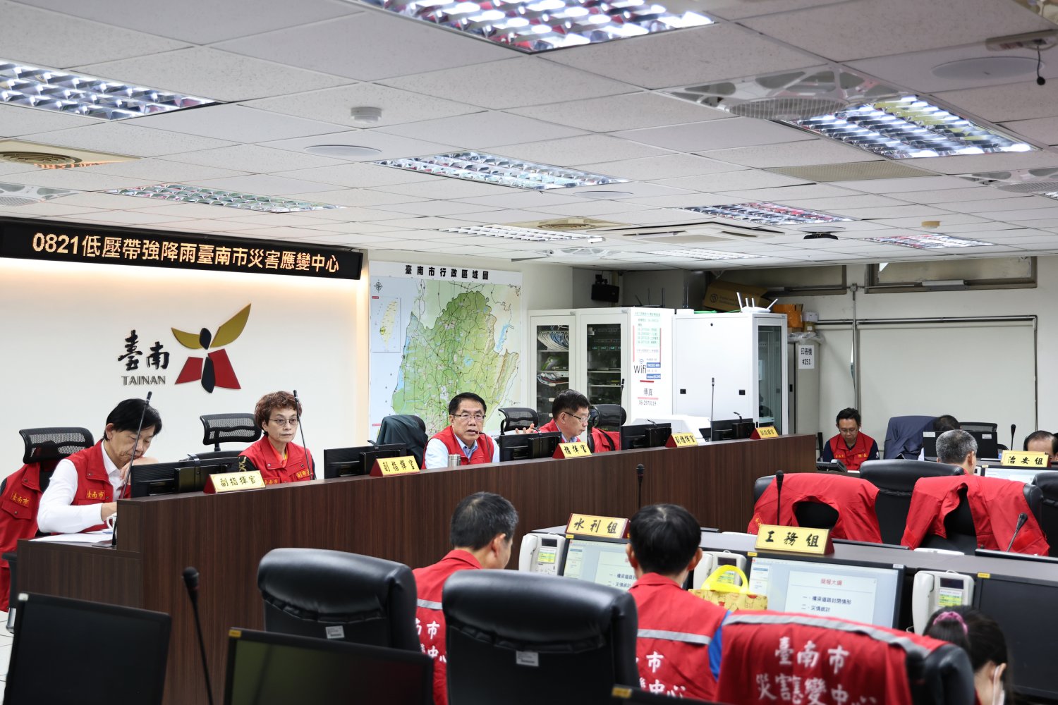 0821低壓帶強降雨襲台南  黃偉哲：掌握水情、強化防汛應變...